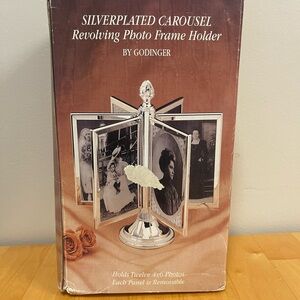 Godinger Silver Revolving Photo Frame Holder